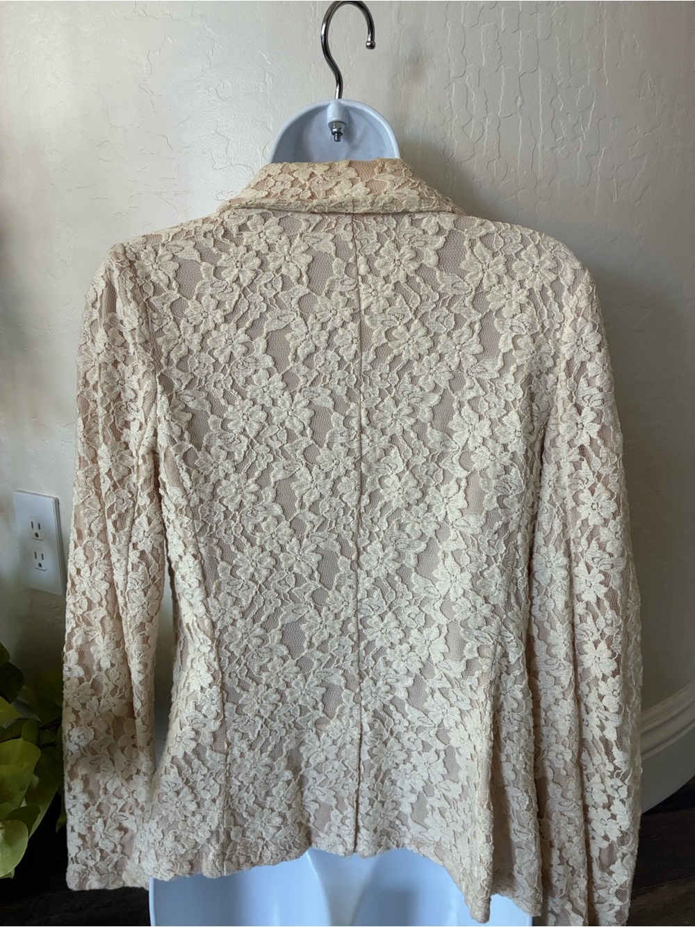 Floral Lace Chico’s Lace Blazer Jacket Size 0 - Picture 2 of 4